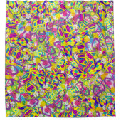 Waterverf, Flip Flop Pattern Douchegordijn (Voorkant)