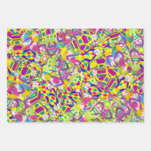 Waterverf, Flip Flop Pattern Inpakpapier Vel (Voorkant)