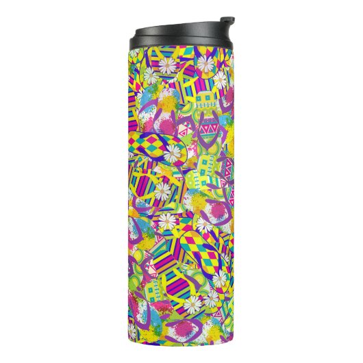 Waterverf, Flip Flop Pattern Thermosbeker (Gedraaid links)