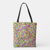 Waterverf, Flip Flop Pattern Tote Bag (Achterkant)