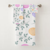 Waterverf floraal bad handdoek (Insitu)