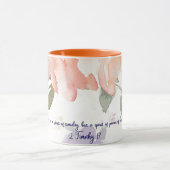 Waterverf floraal Christelijk Mok (Midden)