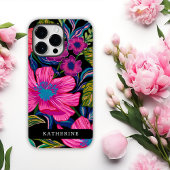 Waterverf floraal en botanisch blauw Case-Mate iPhone case