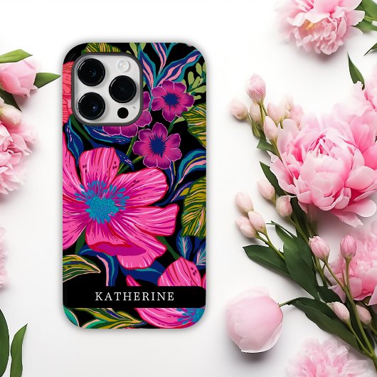 Waterverf floraal en botanisch blauw Case-Mate iPhone case