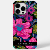 Waterverf floraal en botanisch blauw Case-Mate iPhone case (Achterkant)
