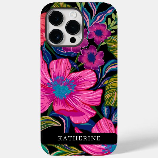 Waterverf floraal en botanisch blauw Case-Mate iPhone case (Achterkant)