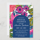 Waterverf floraal en botanisch roze vrijgezellenfe kaart (Voorkant)