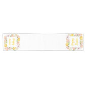 waterverf floraal korte tafelloper (Horizontaal)