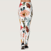 Waterverf floraal leggings (Achterkant)