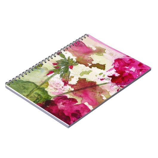 waterverf floraal notitieboek (Linkerzijde)