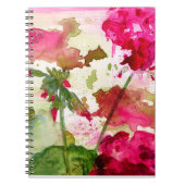 waterverf floraal notitieboek (Voorkant)