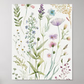 Waterverf floraal poster (Voorkant)