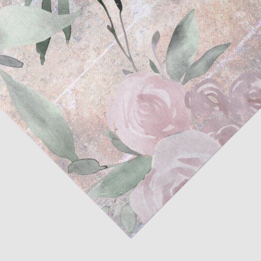 waterverf floraal tissuepapier (Detail)