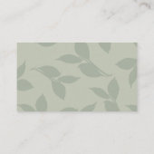 Waterverf floraal visitekaartje (Achterkant)