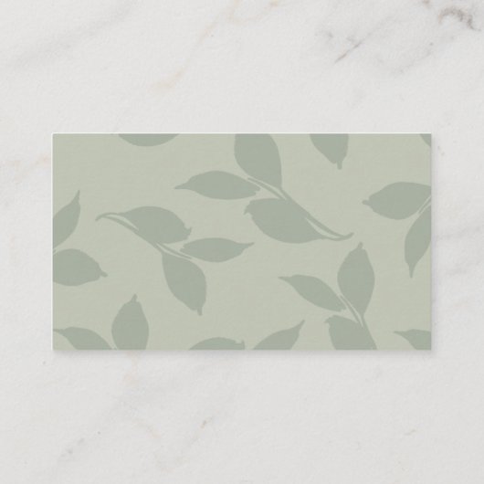 Waterverf floraal visitekaartje (Achterkant)