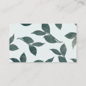 Waterverf floraal visitekaartje (Achterkant)