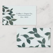 Waterverf floraal visitekaartje (Voorkant / Achterkant)