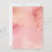 Waterverf floraal vrijgezellenfeest kaart (Achterkant)