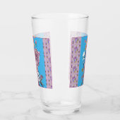 Waterverf floraaldames glas tumbler (Links)