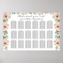 Waterverf Floral 18 Tafels Trouwstoelen