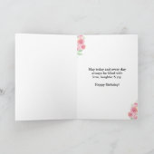 Waterverf Floral 26th Birthday Card Kaart (Binnen)
