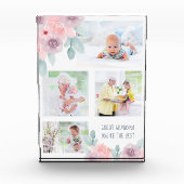 Waterverf Floral 4 Afbeelding Fotoblokken (Voorkant)