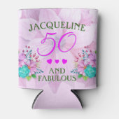 Waterverf Floral 50 en Fabulous Blikjeskoeler (Voorkant)