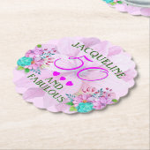 Waterverf Floral 50 en Fabulous Kartonnen Onderzetters (Gekanteld)