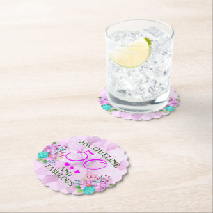 Waterverf Floral 50 en Fabulous Kartonnen Onderzetters