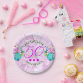 Waterverf Floral 50 en Fabulous Papieren Bordje (Feest)