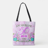 Waterverf Floral 50 en Fabulous Tote Bag (Achterkant)