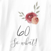 Waterverf Floral 60ste verjaardag T-shirt