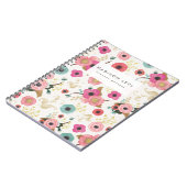 Waterverf Floral - Aangepast journaal Notitieboek (Linkerzijde)