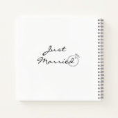 Waterverf Floral aangepaste foto-bruiloft Notitieboek (Achterkant)