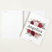 Waterverf - Floral aangepaste naamplaatje Planner (Display)