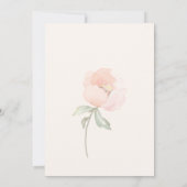 Waterverf Floral Abrikoze Roses Baby Baptisme Kaart (Achterkant)