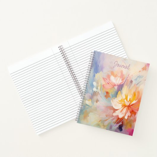 Waterverf Floral Abstract Journal Notitieboek Sket (Binnen)