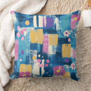 Waterverf Floral Abstract Patroon (6) Kussen