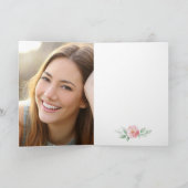 Waterverf Floral Afstuderen 2021Wenskaart Kaart (Binnen)