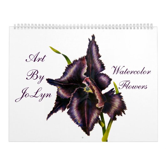 Waterverf Floral Agenda Kalender (Hoes)