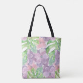 Waterverf Floral All-Over-Print Canvas tas (Achterkant)
