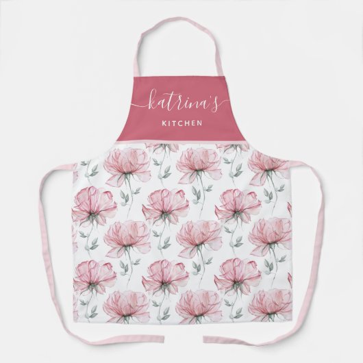 Waterverf Floral All-Over Print Schort (Voorkant)