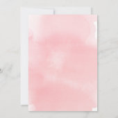 Waterverf Floral Ampersand Wedding Kaart (Achterkant)