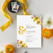 Waterverf Floral Ampersand Wedding