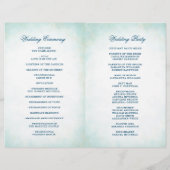 Waterverf Floral Anchor Starfish Beach Wedding (Achterkant)