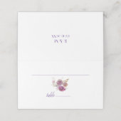 Waterverf Floral Appeal Wedding Plaatskaartje (Buitenkant ongevouwen)