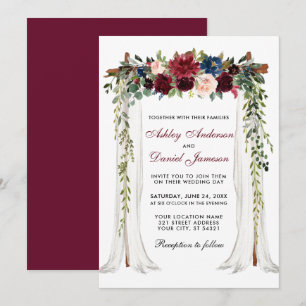 Waterverf Floral Arch Kaart