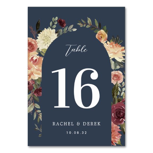 Waterverf Floral Arch Rustic Bloom Kaart (Voorkant)