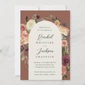 Waterverf Floral Arch Wedding door Rustic Bloom Kaart (Voorkant)