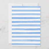 Waterverf Floral Arctic Rendier Baby shower Kaart (Achterkant)